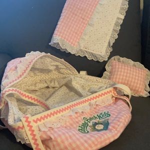 Vintage 3 pc Moses bedding set for Cabbage Patch